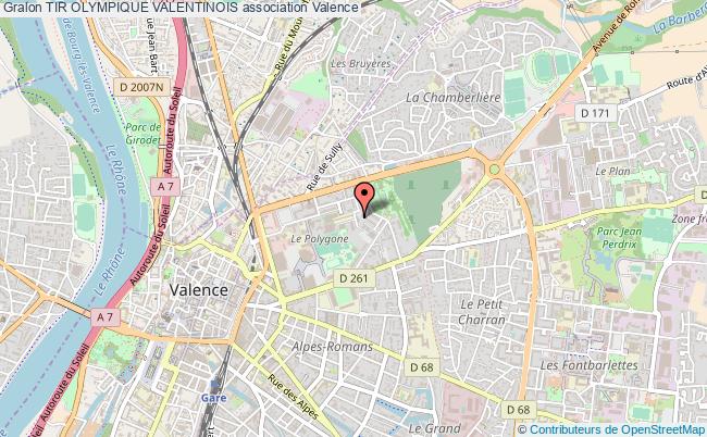 plan association Tir Olympique Valentinois Valence