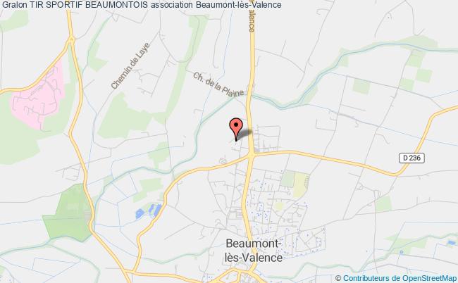 plan association Tir Sportif Beaumontois Beaumont-lès-Valence
