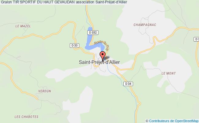 plan association Tir Sportif Du Haut Gevaudan Saint-Préjet-d'Allier