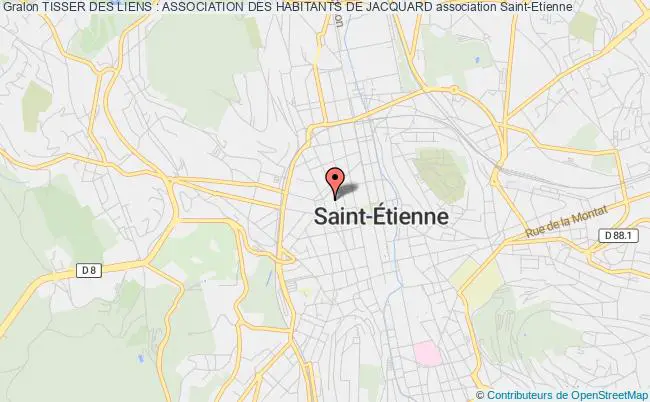 plan association Tisser Des Liens : Association Des Habitants De Jacquard Saint-Étienne