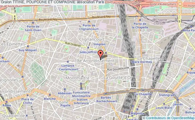 plan association Titine, Poupoune Et Compagnie Paris