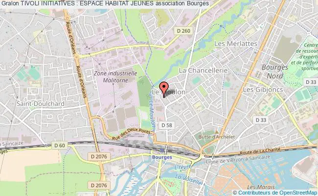 plan association Tivoli Initiatives : Espace Habitat Jeunes Bourges