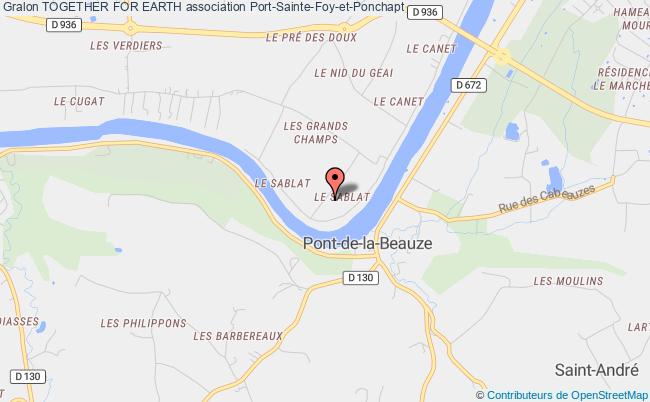 plan association Together For Earth Port-Sainte-Foy-et-Ponchapt