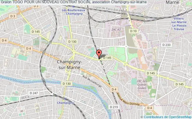 plan association Togo Pour Un Nouveau Contrat Social Champigny-sur-Marne