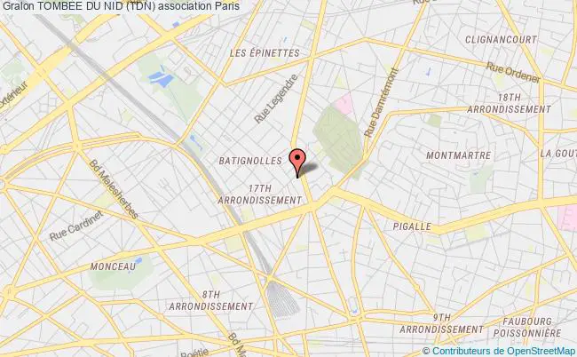 plan association Tombee Du Nid (tdn) Paris