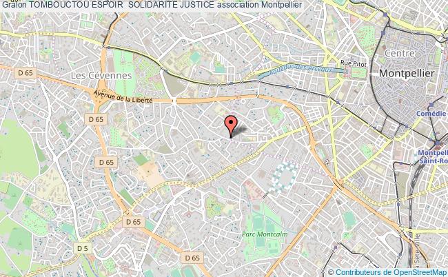 plan association Tombouctou Espoir  Solidarite Justice Montpellier