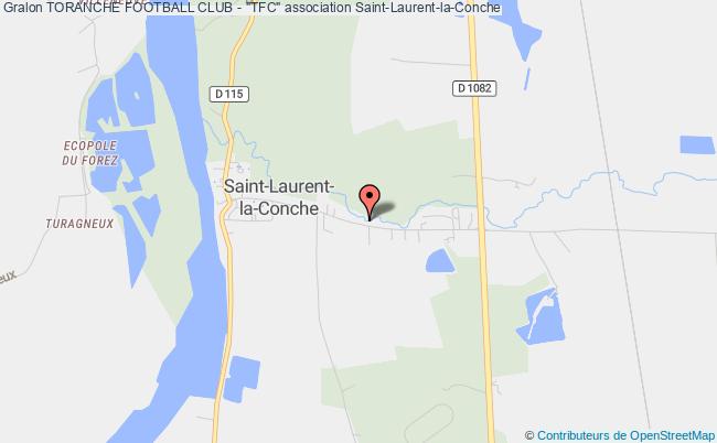 plan association Toranche Football Club - "tfc" Saint-Laurent-la-Conche