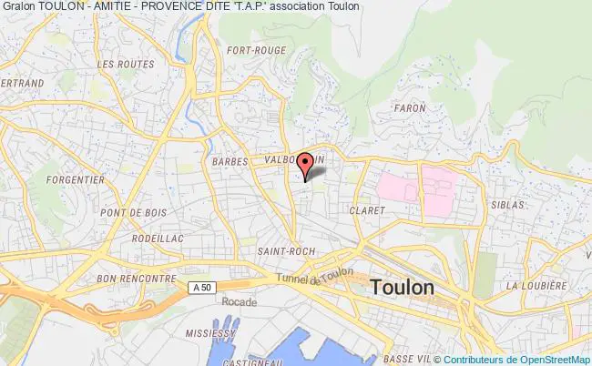 plan association Toulon - Amitie - Provence Dite 't.a.p.' Toulon