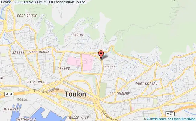 plan association Toulon Var Natation Toulon