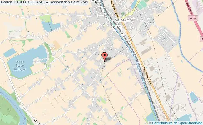 plan association Toulouse' Raid 4l Saint-Jory