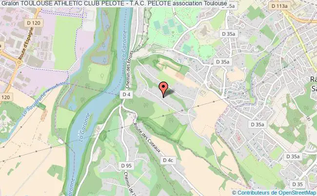 plan association Toulouse Athletic Club Pelote - T.a.c. Pelote Toulouse