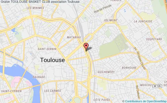 plan association Toulouse Basket Club Toulouse