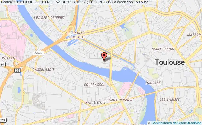 plan association Toulouse Electrogaz Club Rugby (t.e.c Rugby) Toulouse