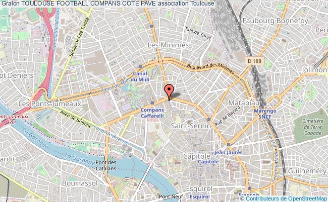 plan association Toulouse Football Compans Cote Pave Toulouse