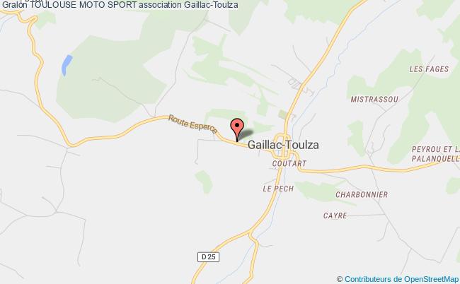 plan association Toulouse Moto Sport Gaillac-Toulza