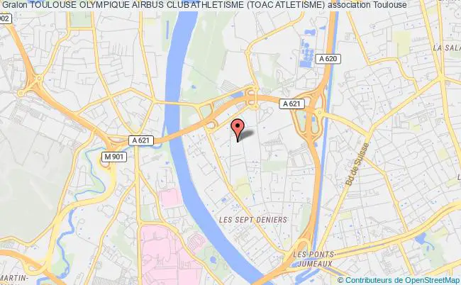plan association Toulouse Olympique Airbus Club Athletisme (toac Atletisme) Toulouse