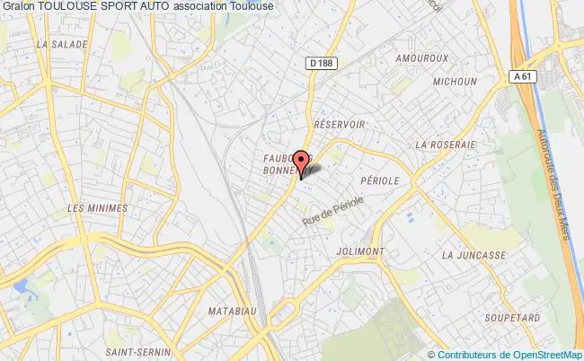 plan association Toulouse Sport Auto Toulouse