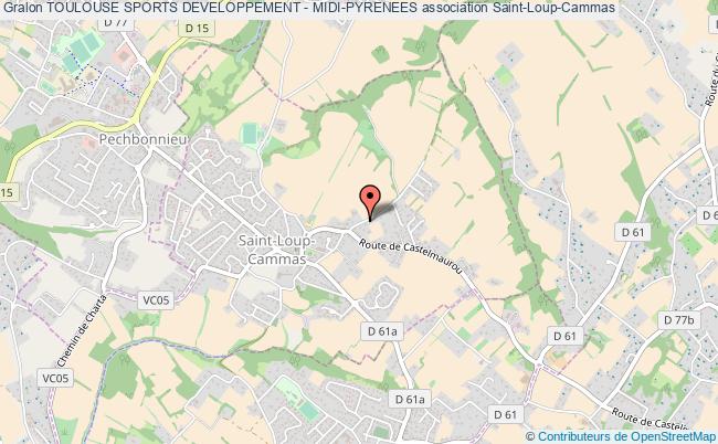 plan association Toulouse Sports Developpement - Midi-pyrenees Saint-Loup-Cammas