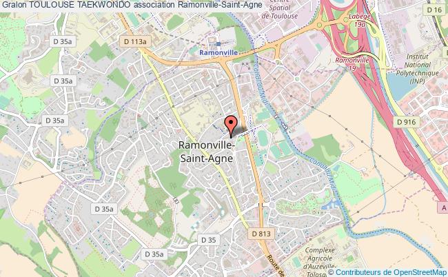 plan association Toulouse Taekwondo Ramonville-Saint-Agne
