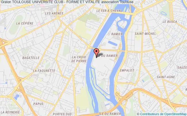 plan association Toulouse Universite Club - Forme Et Vitalite Toulouse