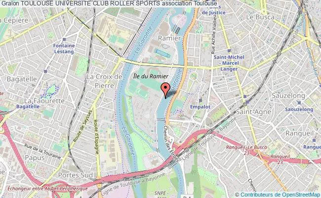 plan association Toulouse Universite Club Roller Sports Toulouse