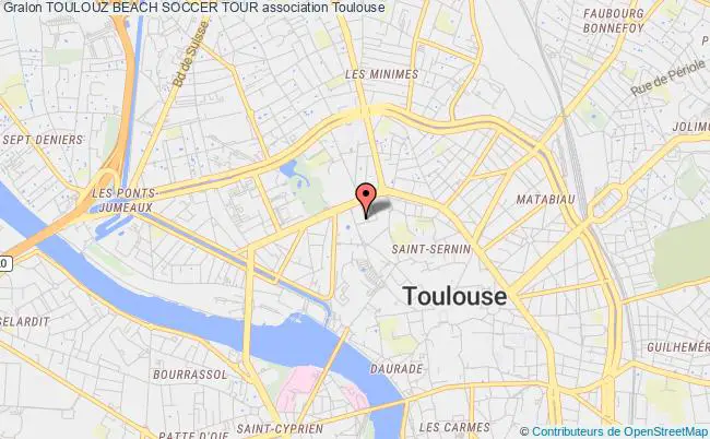 plan association Toulouz Beach Soccer Tour Toulouse
