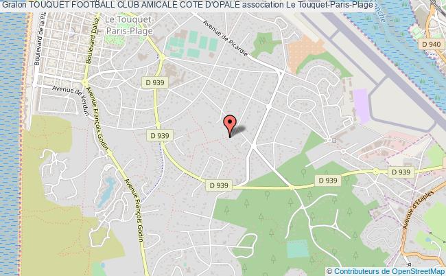 plan association Touquet Football Club Amicale Cote D'opale Le Touquet-Paris-Plage