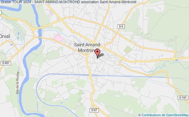 plan association Tour 2024 - Saint-amand-montrond Saint-Amand-Montrond