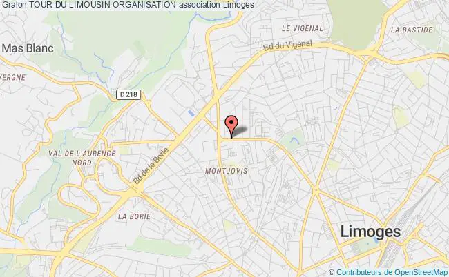 plan association Tour Du Limousin Organisation Limoges