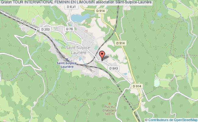plan association Tour International Feminin En Limousin Saint-Sulpice-Laurière