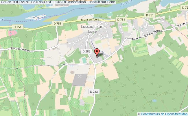 plan association Touraine Patrimoine Loisirs Lussault-sur-Loire