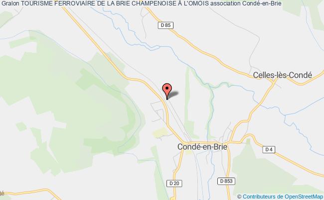 plan association Tourisme Ferroviaire De La Brie Champenoise Â L'omois Condé-en-Brie