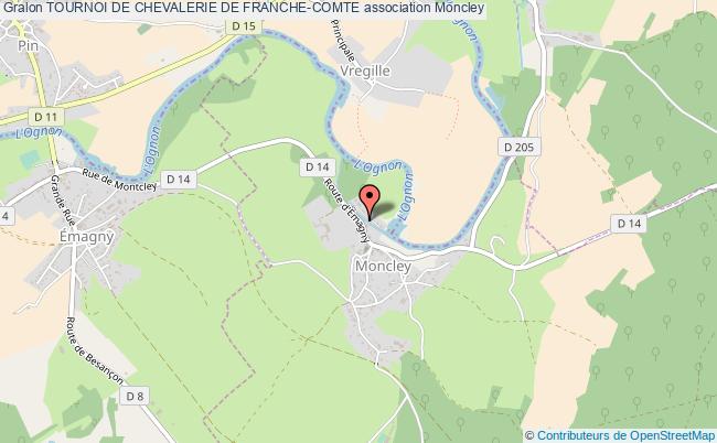 plan association Tournoi De Chevalerie De Franche-comte Moncley