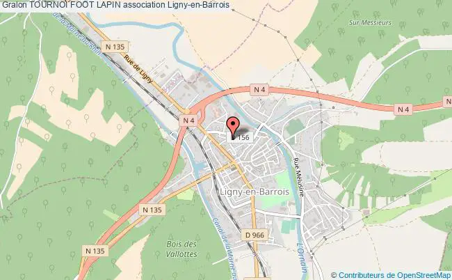 plan association Tournoi Foot Lapin Ligny-en-Barrois