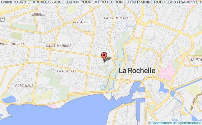 plan association Tours Et Arcades - Association Pour La Protection Du Patrimoine Rochelais (t&a-appr) La Rochelle