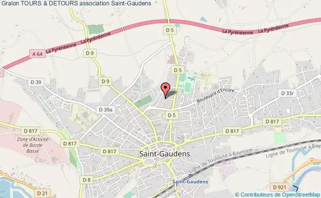 plan association Tours & Detours Saint-Gaudens