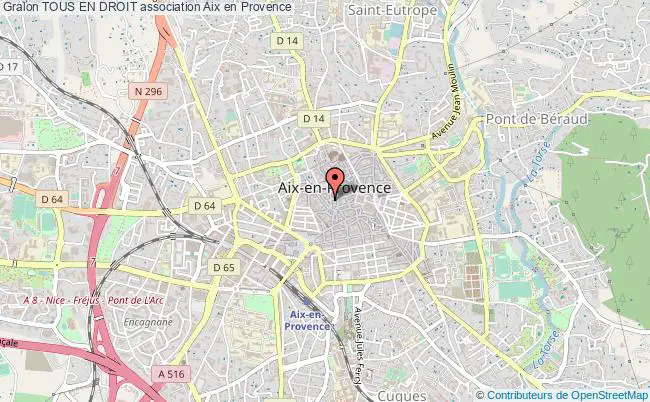 plan association Tous En Droit Aix-en-Provence