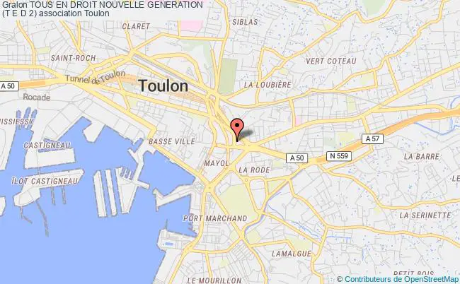 plan association Tous En Droit Nouvelle Generation 
(t E D 2) Toulon