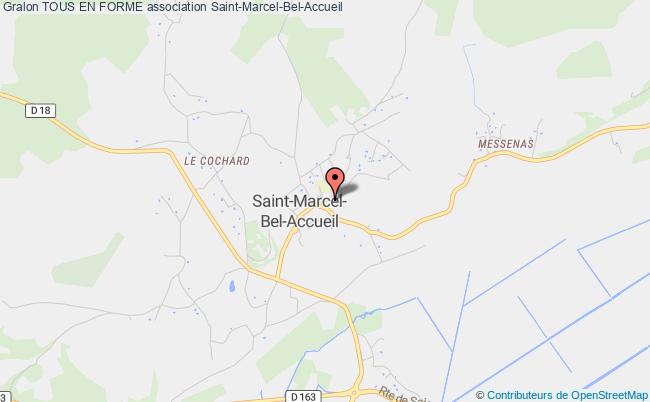 plan association Tous En Forme Saint-Marcel-Bel-Accueil