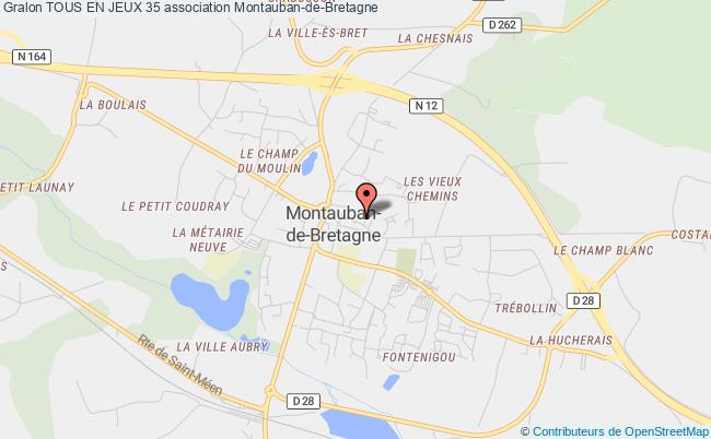 plan association Tous En Jeux 35 Montauban-de-Bretagne