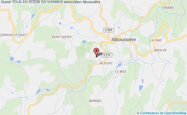 plan association Tous En Scene En Vivarais Alboussière