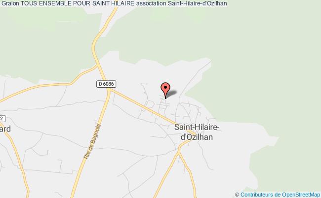 plan association Tous Ensemble Pour Saint Hilaire Saint-Hilaire-d'Ozilhan
