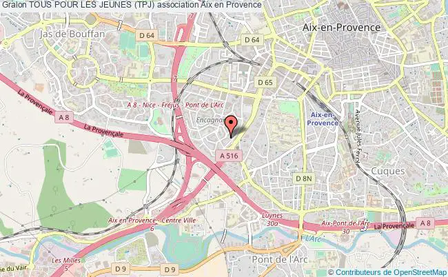plan association Tous Pour Les Jeunes (tpj) Aix-en-Provence