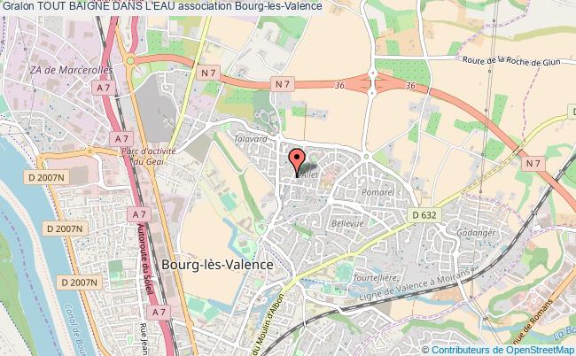 plan association Tout Baigne Dans L'eau Bourg-lès-Valence