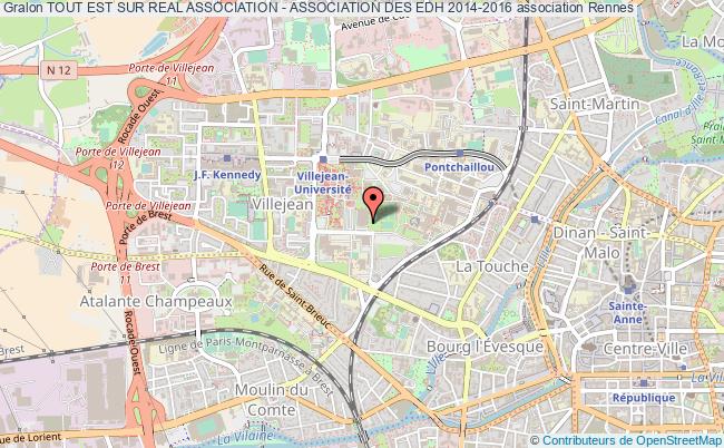 plan association Tout Est Sur Real Association - Association Des Edh 2014-2016 Rennes