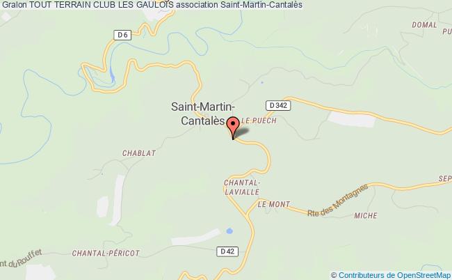 plan association Tout Terrain Club Les Gaulois Saint-Martin-Cantalès