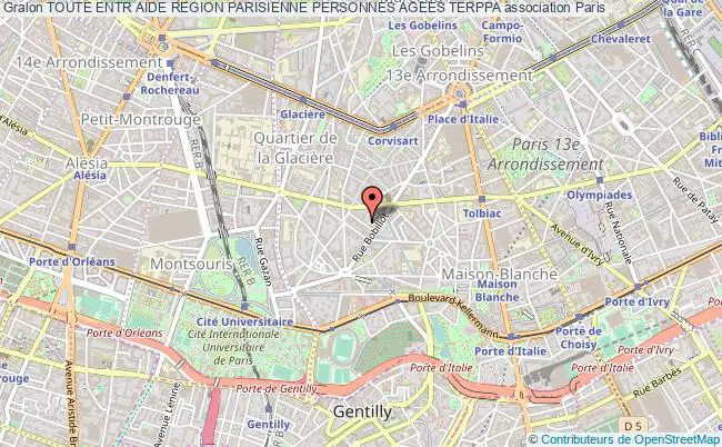 plan association Toute Entr Aide Region Parisienne Personnes Agees Terppa Paris