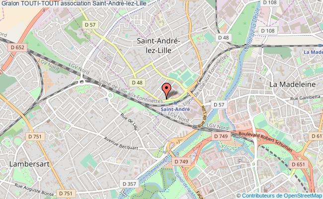 plan association Touti-touti Saint-André-lez-Lille