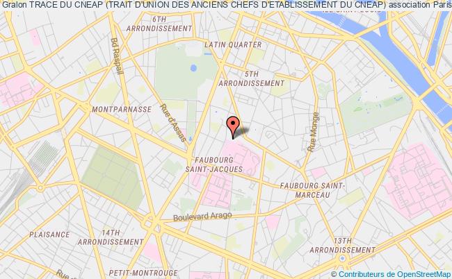plan association Trace Du Cneap (trait D'union Des Anciens Chefs D'etablissement Du Cneap) Paris