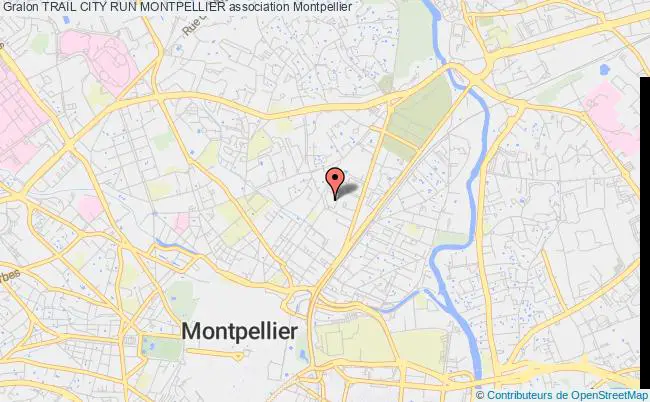 plan association Trail City Run Montpellier Montpellier
